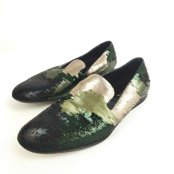 Prada Camouflage Sequin Evening Loafer Size 10 main image 8